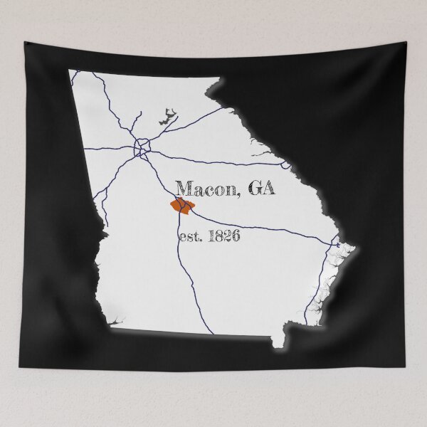 Item preview, Macon, GA [White] designed and sold by PhilbonianDezin.