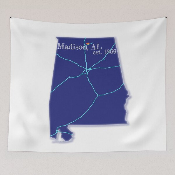 Item preview, Madison, AL [Blue] designed and sold by PhilbonianDezin.
