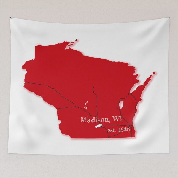 Artikelvorschau, Madison, WI [Rot] entworfen und verkauft von PhilbonianDezin.