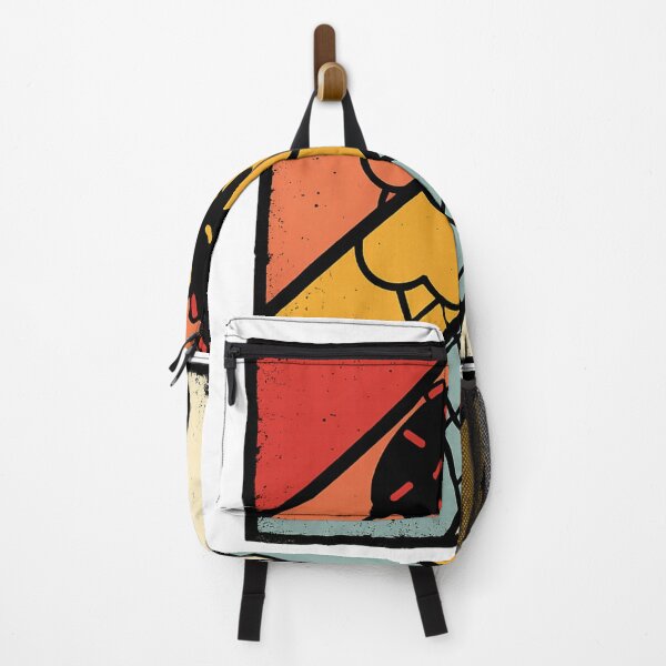 Item preview, Retro Ice Cream Cone with Colorful Grunge Stripes designed and sold by haitrieuic96.