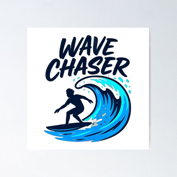 Item preview, Wave Chaser – Surfing Graphic for Beach & Summer Tees designed and sold by ARTYNest.store.