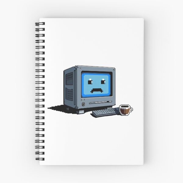 Item preview, Sad Pixel Computer – Blue Screen & Coffee | Lo-Fi Aesthetic Art designed and sold by OOctopusStore.
