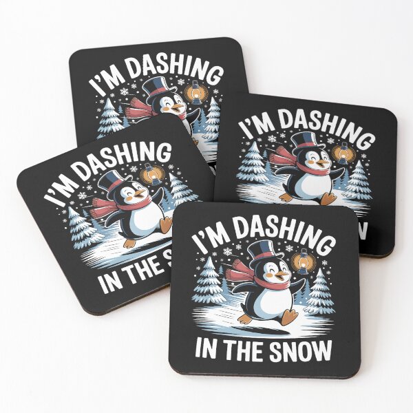 Item preview, I’m Dashing in the Snow – Funny Penguin Holiday Design   designed and sold by Sublime Studio graphics.