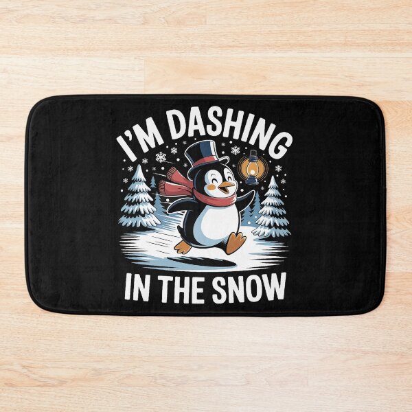 Item preview, I’m Dashing in the Snow – Funny Penguin Holiday Design   designed and sold by Sublime Studio graphics.