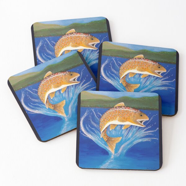 Artikelvorschau, Splash Happy Bachforelle entworfen und verkauft von Always Art.