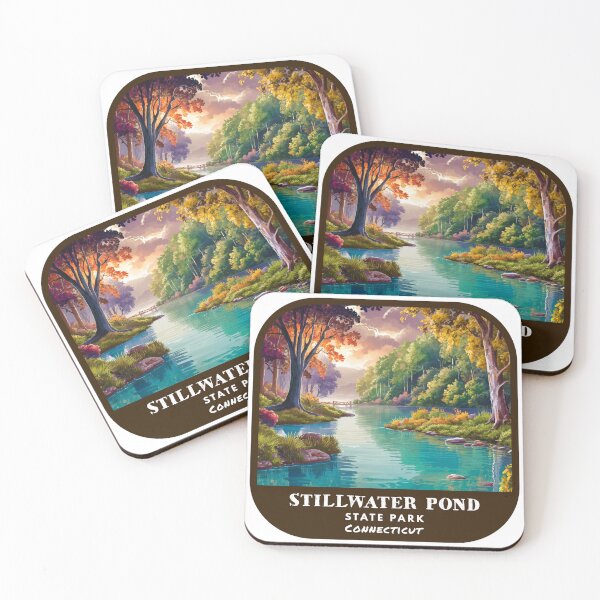 Item preview, Vintage Stillwater Pond State Park (Connecticut State Park) designed and sold by RabbitK.