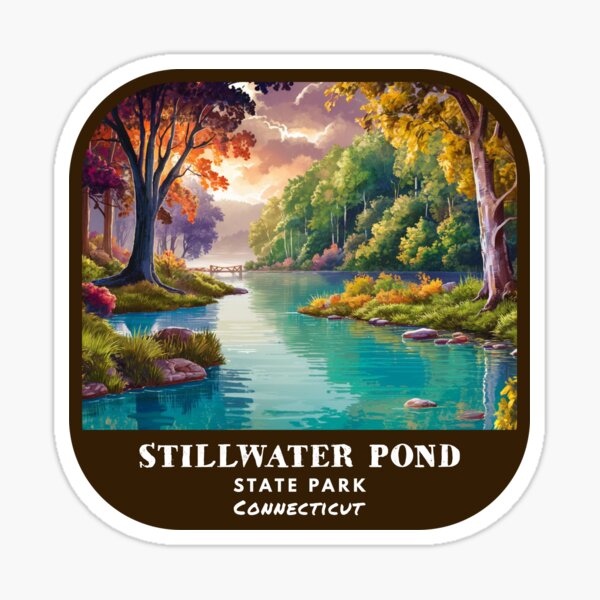 Item preview, Vintage Stillwater Pond State Park (Connecticut State Park) designed and sold by RabbitK.