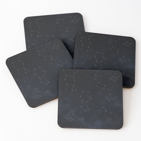 Item preview,  seamless art pattern with slow colour gradient of black night sky with stars and constellations designed and sold by optimusprime39.