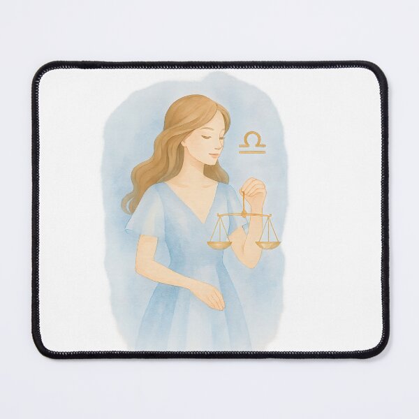 Item preview, Libra Zodiac Girl – Elegant Watercolor Balance Art for Spiritual & Fashion Lovers designed and sold by ChubbyGoong.