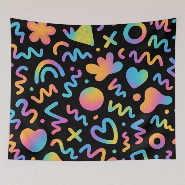 Item preview, Seamless abstract  neon doodle pattern designed and sold by optimusprime39.