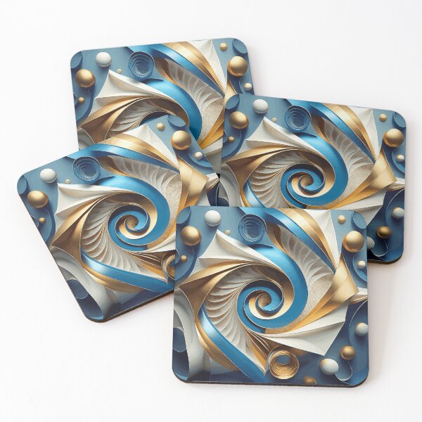 Item preview, Colorful Abstract Fibonacci Art 17 designed and sold by Vicky Brago-Mitchell®.