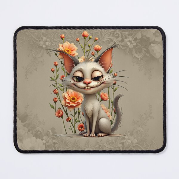 Item preview, The mischievous cat Melodie and the floral splendor. designed and sold by nicky2342.