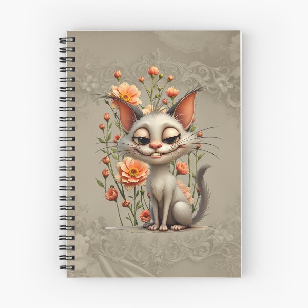 Item preview, The mischievous cat Melodie and the floral splendor. designed and sold by nicky2342.