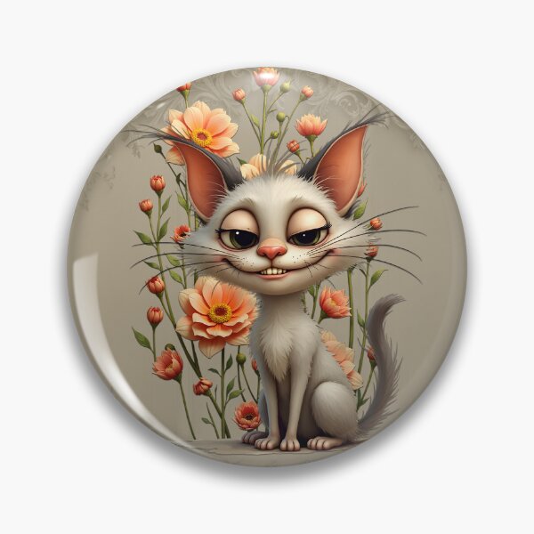 Item preview, The mischievous cat Melodie and the floral splendor. designed and sold by nicky2342.