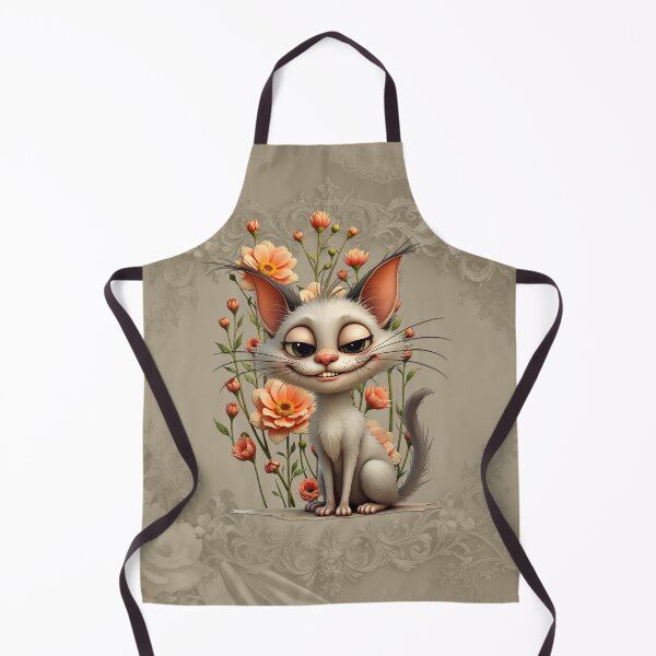 Item preview, The mischievous cat Melodie and the floral splendor. designed and sold by nicky2342.