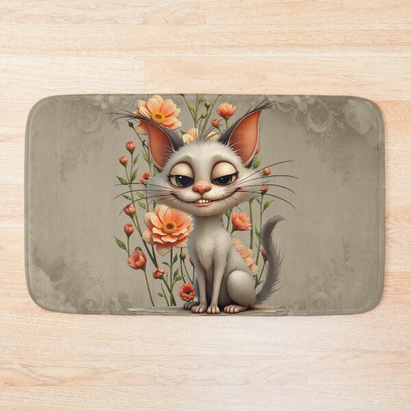 Item preview, The mischievous cat Melodie and the floral splendor. designed and sold by nicky2342.