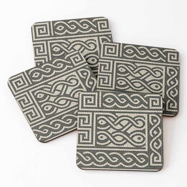 Item preview, Roman-inspired geometric mosaic pattern designed and sold by optimusprime39.
