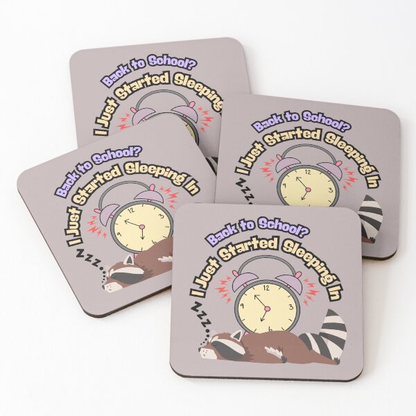Item preview, Back to School? I Just Started Sleeping In – Funny Raccoon Version designed and sold by OskArt design.