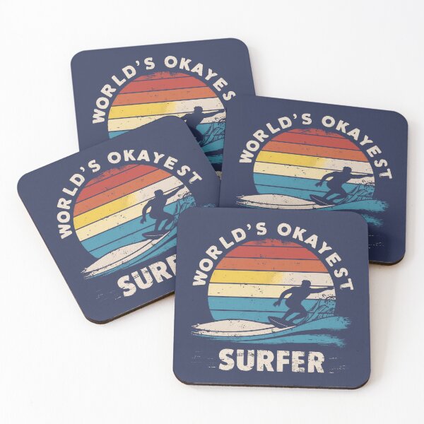 Item preview, World's Okayest Surfer  designed and sold by RetroVoyages.