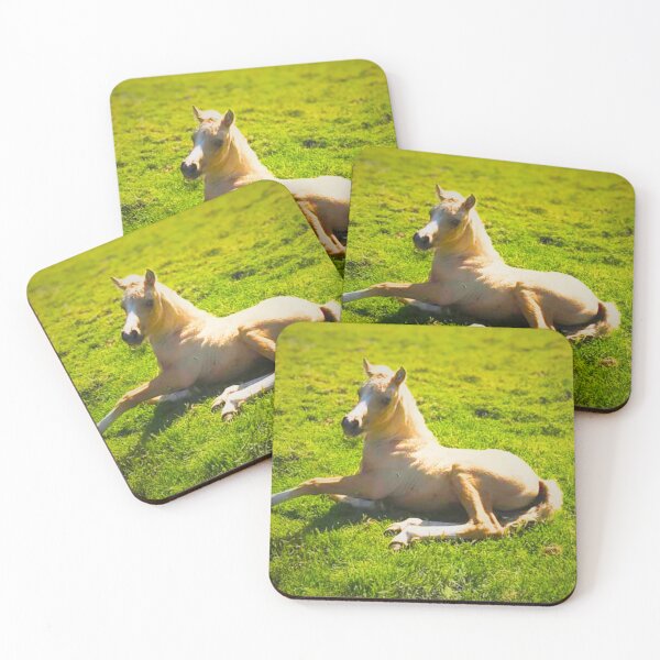 Item preview, Beautiful Belle Palomino Foal Print designed and sold by Ishtar Park Equine Shop.