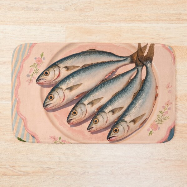 Item preview, Still life with sardines designed and sold by Mauswohn.