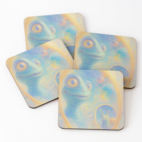 Item preview, Snail Portal – Dreamy Pastel Creature Art designed and sold by GummyShelf.