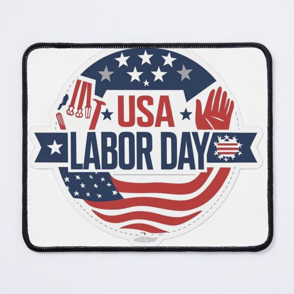 Item preview, Happy Labor Day USA - Patriotic Sticker for Workers designed and sold by earthanda.