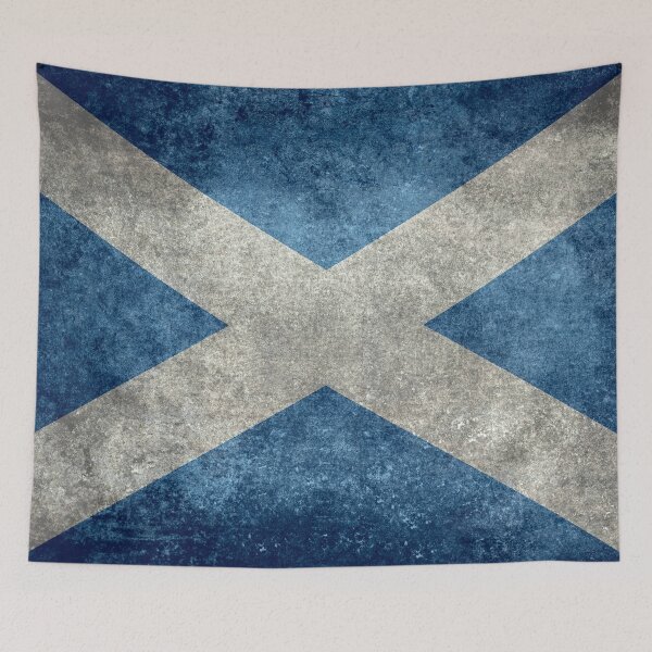 Item preview, Distressed Moody Scotland Flag designed and sold by OneWorldLove.