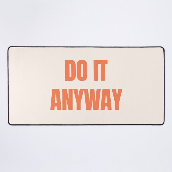 Item preview, Do It Anyway – Peach Coral Motivational Quote with Warm Vibes designed and sold by thoratsdesign.