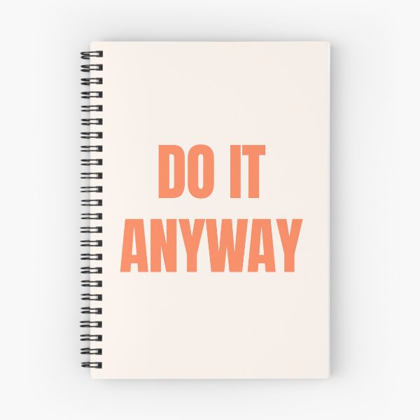 Item preview, Do It Anyway – Peach Coral Motivational Quote with Warm Vibes designed and sold by thoratsdesign.