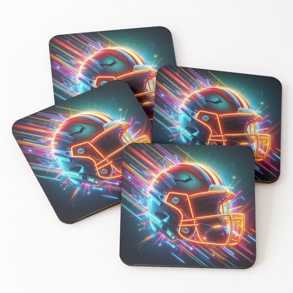 Item preview, Explosive Neon Football Helmet designed and sold by FantasyPearl.