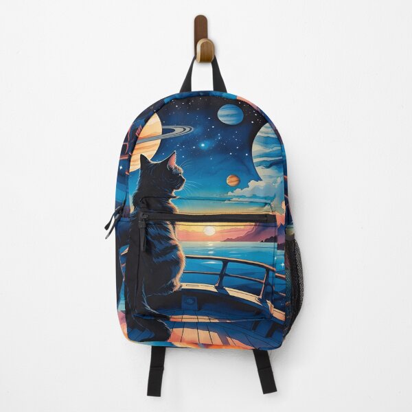 Item preview, Stargazing Cat on the Water Artscape designed and sold by EschatonGarden.