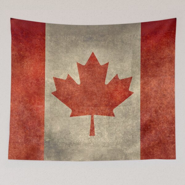 Item preview, Distressed Canadian Maple Leaf National Flag designed and sold by OneWorldLove.