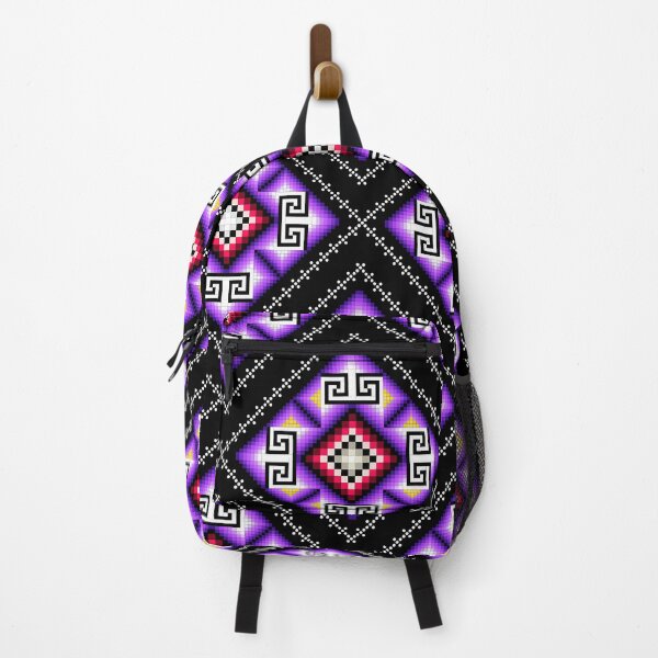 Item preview, Amethyst & Rose Pixel Ethnic Seamless Pattern designed and sold by Khwanchai.