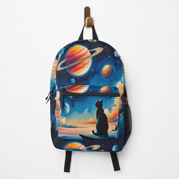 Item preview, Stargazing Cat on Alien World Artscape designed and sold by EschatonGarden.