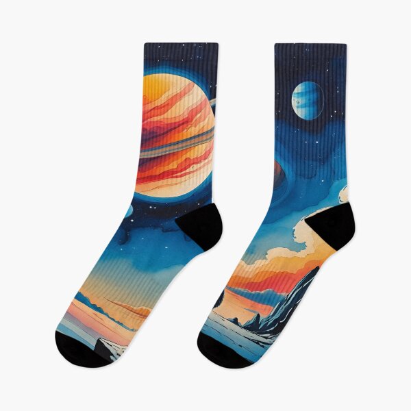 Item preview, Stargazing Cat on Alien World Artscape designed and sold by EschatonGarden.