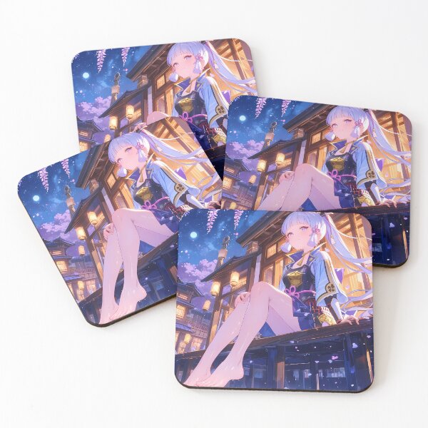 Item preview, Kamisato Ayaka Genshin Impact Game Moonlit Wisteria Elegance designed and sold by mildaclairmo.