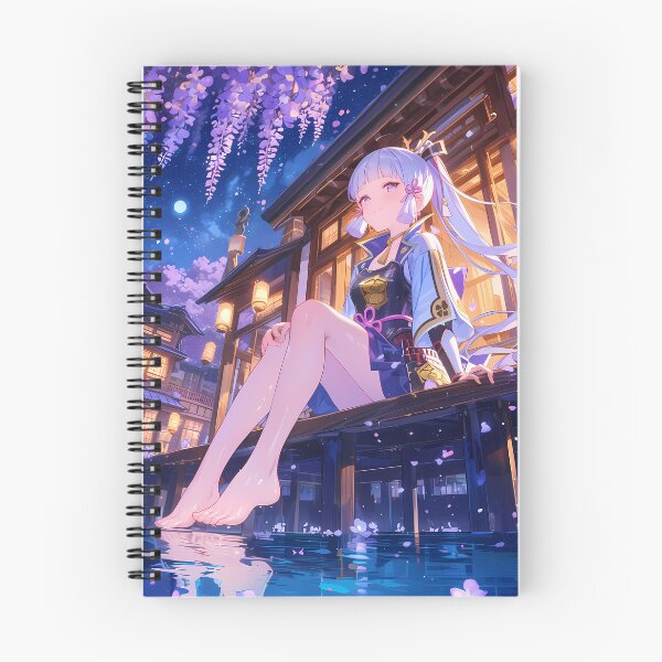 Item preview, Kamisato Ayaka Genshin Impact Game Moonlit Wisteria Elegance designed and sold by mildaclairmo.
