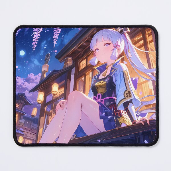 Item preview, Kamisato Ayaka Genshin Impact Game Moonlit Wisteria Elegance designed and sold by mildaclairmo.