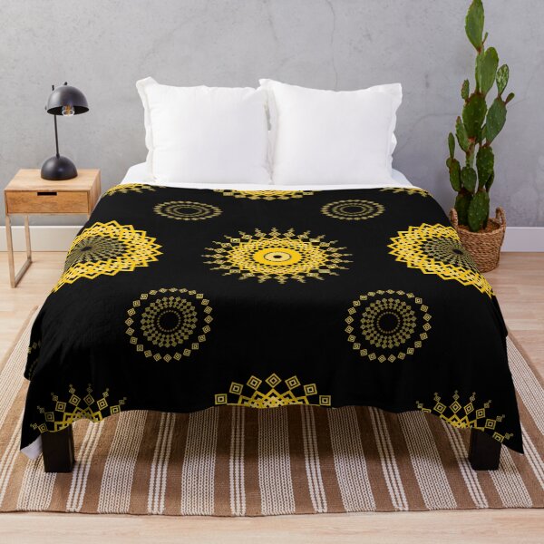 Item preview, Goldenrod Pixel Mandala Ethnic Seamless Pattern designed and sold by Khwanchai.