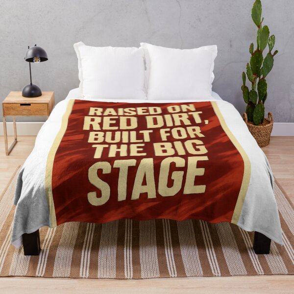 Item preview, College Poster: Raised on Red Dirt, Built for the Big Stage designed and sold by VarsityVibes.