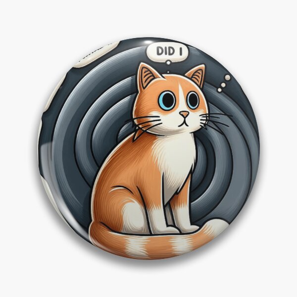 Item preview, Anxious Cat – Swirl of Thoughts designed and sold by Dooodloo.