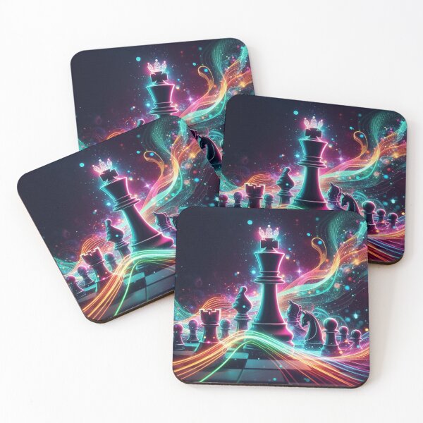 Item preview, Neon Chess: Queen of the Board designed and sold by FantasyPearl.