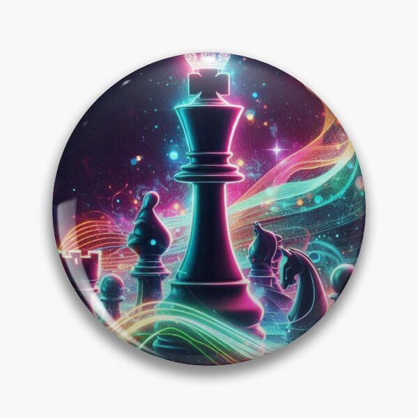 Artikelvorschau, Neon Chess: Die Königin des Bretts entworfen und verkauft von FantasyPearl.
