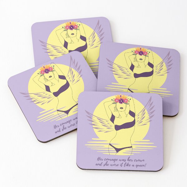 Item preview, Empowered Woman Art – Atticus Quote “Her Courage Was Her Crown” – Narcissistic Abuse Survivor Print designed and sold by Quiet Power Co..