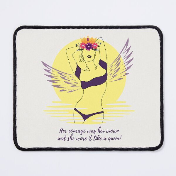 Item preview, Empowered Woman Art – Atticus Quote “Her Courage Was Her Crown” – Narcissistic Abuse Survivor Print designed and sold by Quiet Power Co..