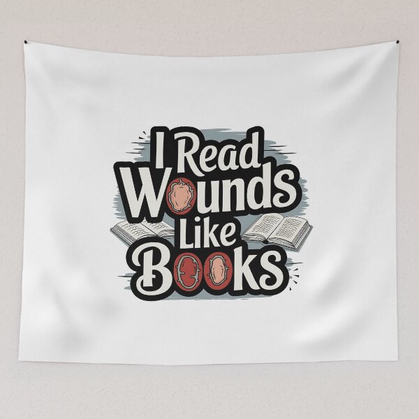 Item preview, I Read Wounds Like Books - Forensic Nurse RN designed and sold by CuteDesignables.