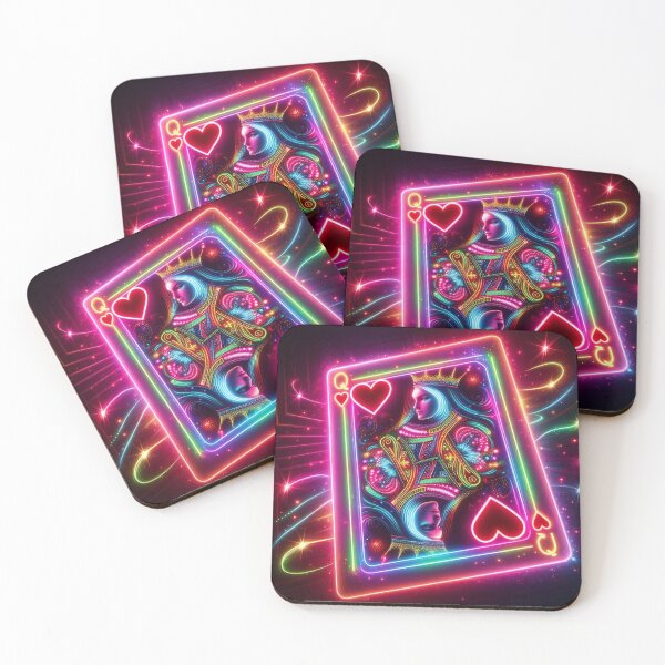 Item preview, Neon Queen of Hearts: Bright and Elegant Art designed and sold by FantasyPearl.