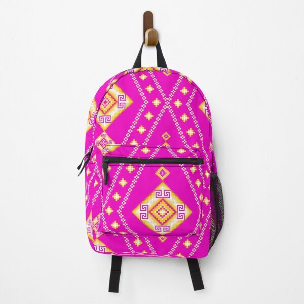 Item preview, Fuchsia & Goldenrod Greek Key Ethnic Seamless Pattern designed and sold by Khwanchai.