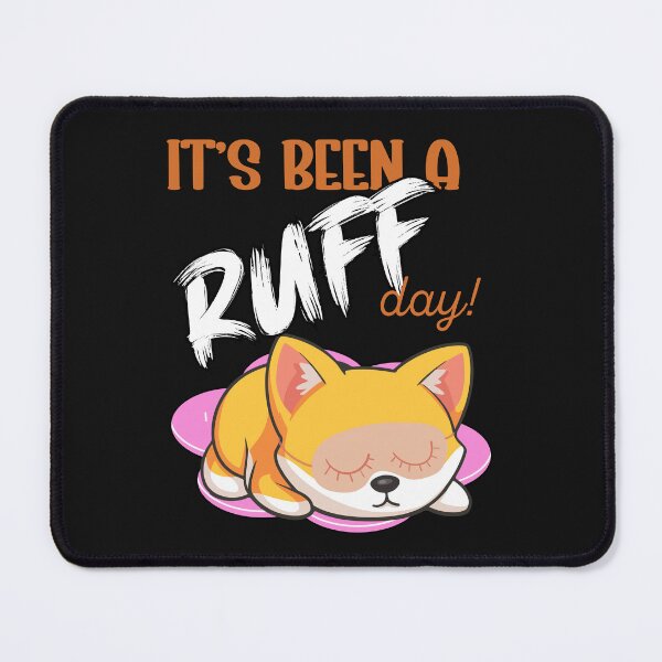 Item preview, “It’s Been a Ruff Day” – Dog with Sleep Mask designed and sold by BerryMint.